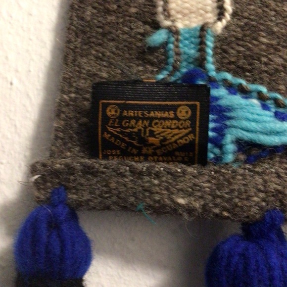 Vintage Artesian hand woven tapestry wool geese/duck hanging made in Ecuador - Picture 10 of 10